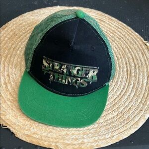 Stranger Things Black and Green Tracker Baseball Cap Hat